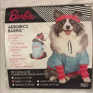 Barbie Aerobics Pet Costume Blue & Pink